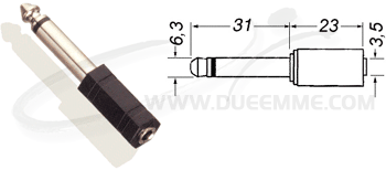 SP JACK6.3MONO/PR JACK3.5 ST