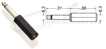 SP JACK6.3 MONO/PR JACK6.3 ST 