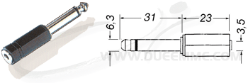 SP JACK6.3 MONO/PR JACK6.3 ST 