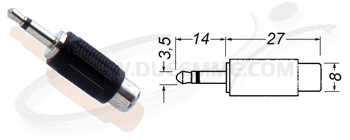 SPINA J.3,5 MONO/PRESA RCA 