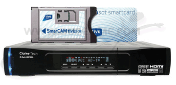 Clarke-Tech 5100 HD Combo + SmarCam + Carta TIVUSAT 