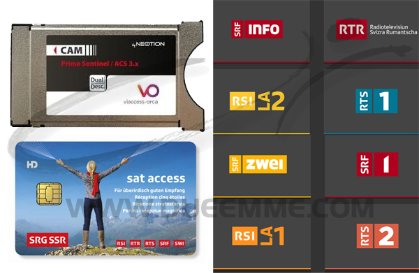 Cam Viaccess + CARD SVIZZERA