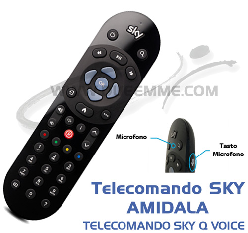 Telecomando Sky Q Voice Control (AMIDALA) - TELECOMANDO CON CONTROLLO VOCALE