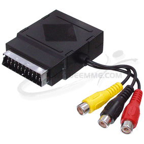 SCART IN BOX 3 RCA OUT  