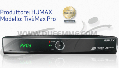 TOP CHARGEUR Adattatore Alimentatore 12V Per Ricevitore Satellitare Humax Tivumax Pro HD-6400S, 100-240V, 1,1m