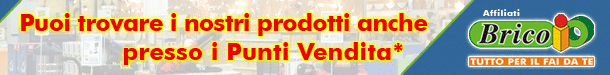 Puoi trovare i nostri prodotti anche nei Punti Vendita Affiliati BricoIO