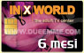 INXWORLD
3 CANALI <BR />
6 MESI <BR />
VIACCESS <BR />
 Sat. 13� est 