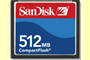 COMPACT FLASH CARD 512 MB