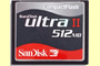 COMPACT FLASH 512 MB ULTRA II