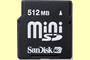 SECURE DIGITAL MINI 512 MB