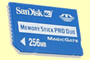 MEMORY STICK DUO 256 MB PRO