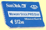 MEMORY STICK DUO   512 MB PRO